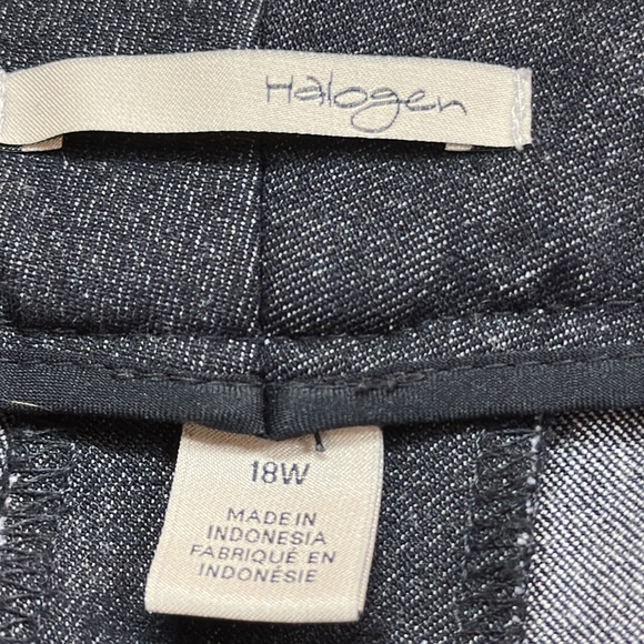 Halogen Darkwash WideLeg Dress Trouser Size 18W Preowned - Picture 6 of 7